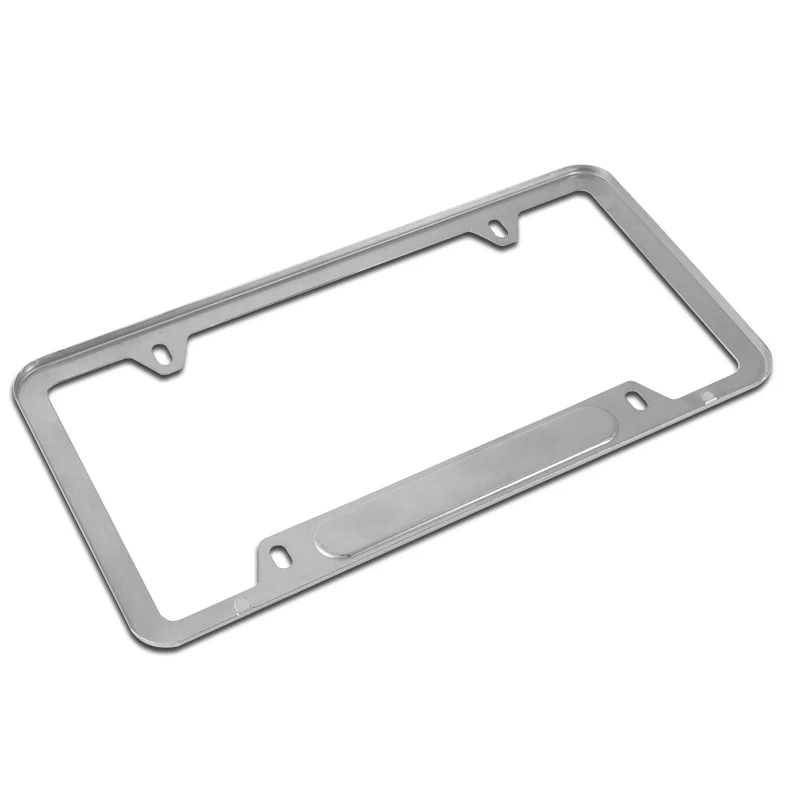 2 pcs Set LEXUS Stainless Steel Silver Metal Plated License Plate Frame - Image 7