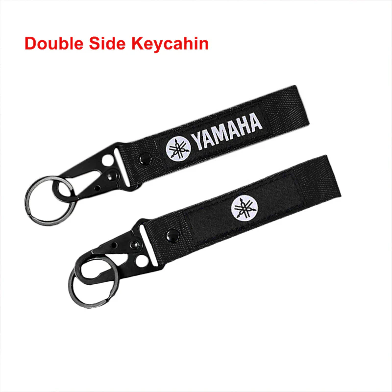 New For YAMAHA Bike Backpack Keychain Metal Key Ring Hook Nylon Strap Lanyard - Image 2
