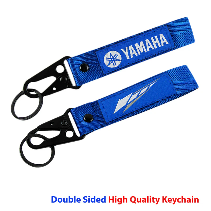 For YAMAHA JDM Lanyard Nylon Bike Backpack key Ring Hook Strap Metal Keychain X2 - Image 4
