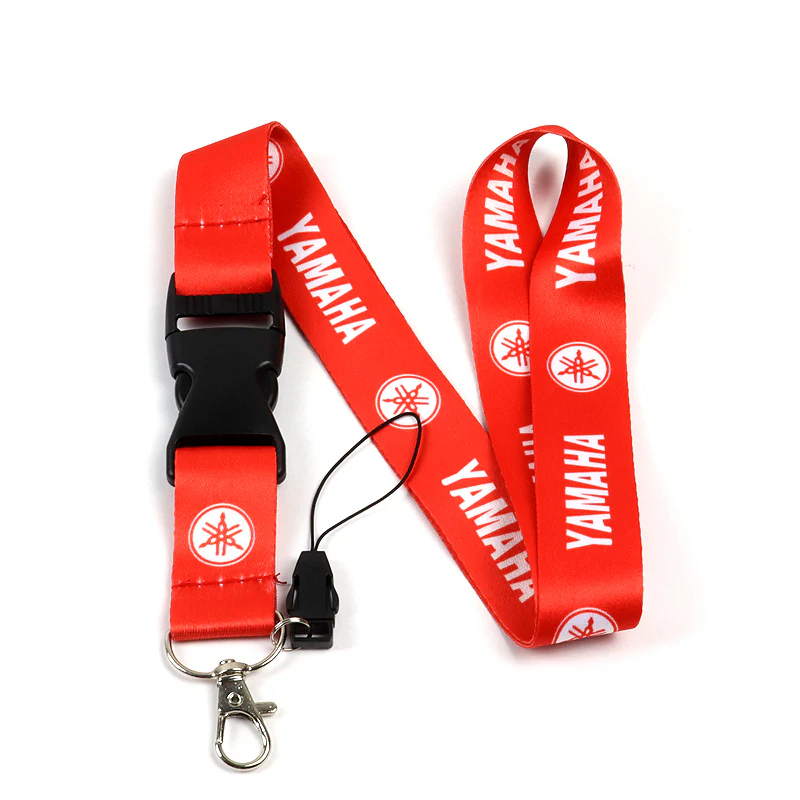 For YAMAHA Racing Red Biker Keychain Lanyard Motorcycle Key chain Strap Tag - Image 5