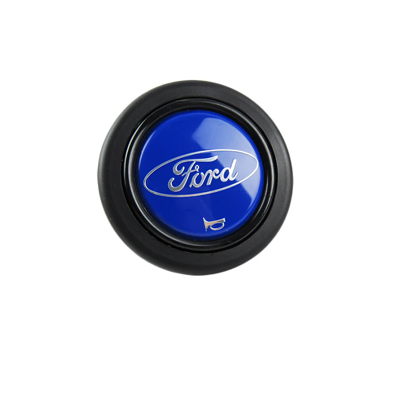 Ford Badge Logo Horn Button Fits MOMO Racing RAID NRG Sports Steering Wheel Brand New - Image 2