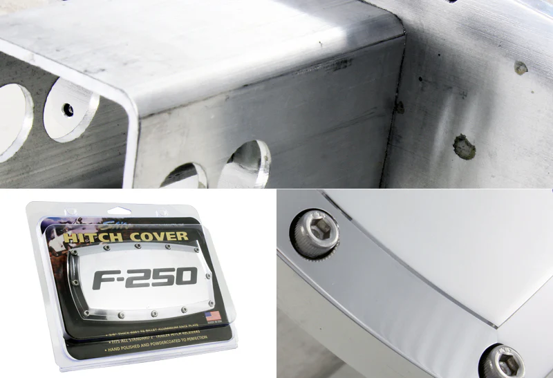 FORD F-250 LOGO Hitch Cover Plug Cap For 2" Trailer Receiver with ALLEN BOLTS DESIGN - Image 3