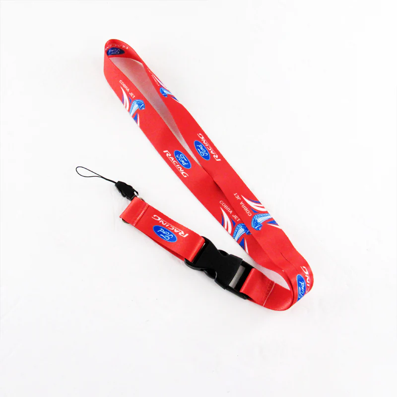 Ford Mustang Cobra Jet Red Keychain Lanyard For Ford Racing Mustang Shelby - Image 3