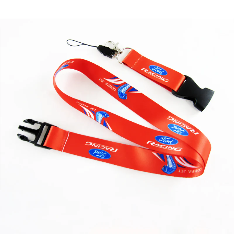 Ford Mustang Cobra Jet Red Keychain Lanyard For Ford Racing Mustang Shelby - Image 4