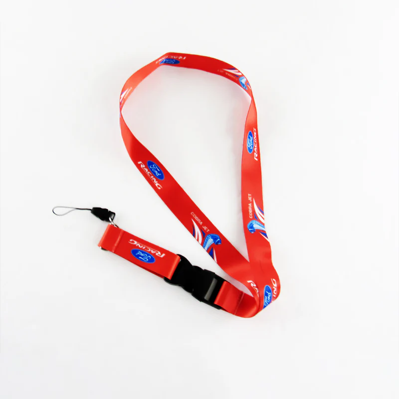 Ford Mustang Cobra Jet Red Keychain Lanyard For Ford Racing Mustang Shelby - Image 5