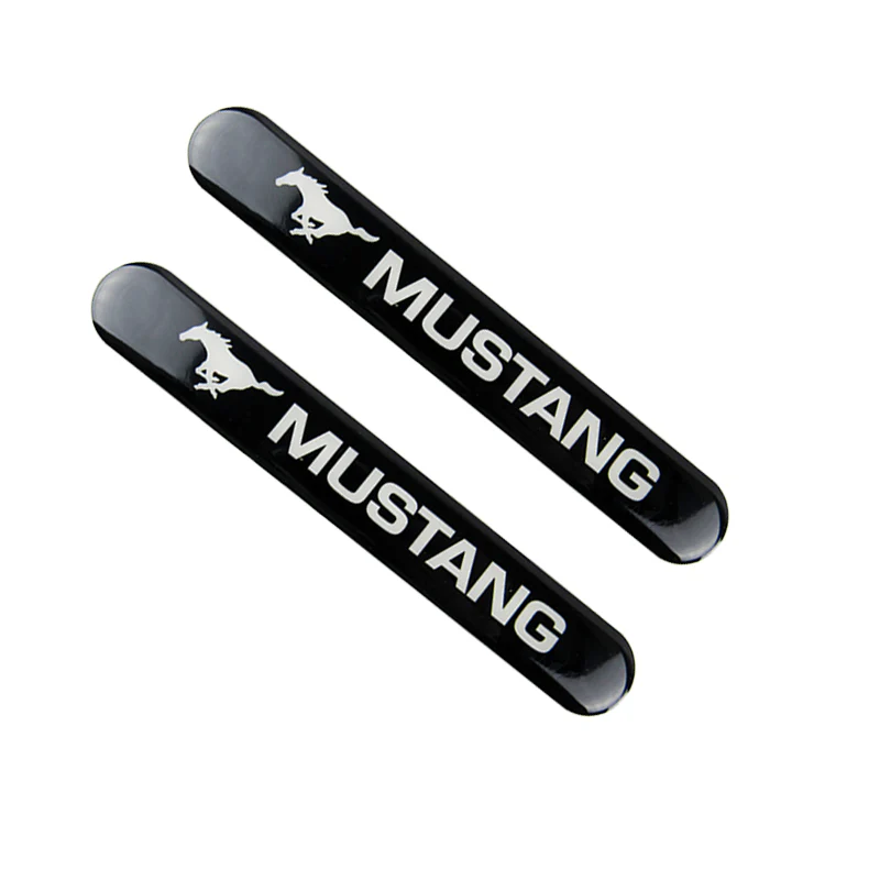 Ford Mustang Set LOGO Emblems with Black Wheel Tire Valves Air Caps Keychain - US SELLER - Image 4