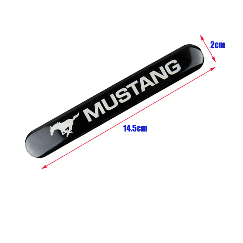 Ford Mustang Set LOGO Emblems with Silver Keychain Tire Valves Wheel Air Caps - US SELLER - Image 5