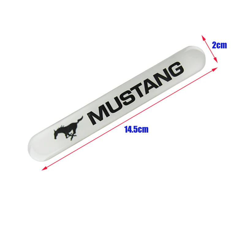 Ford Mustang Set LOGO Emblems with Silver Keychain Wheel Tire Valves Air Caps - US SELLER - Image 5