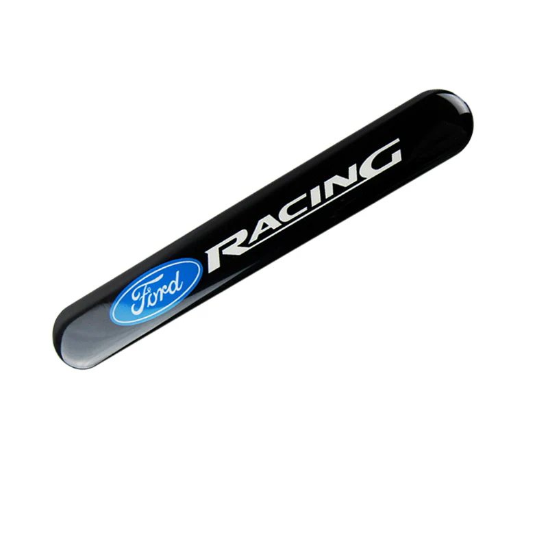 Ford Racing Black Car Door Rear Trunk Side Fenders Bumper Badge Scratch Guard Sticker New 4 pcs - Image 6