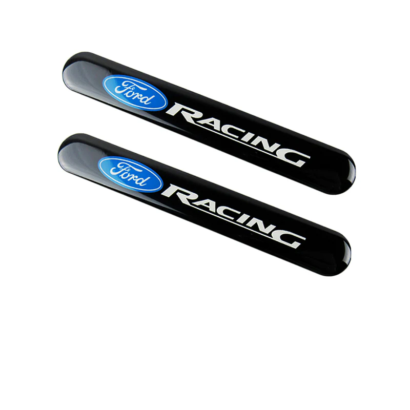 FORD Racing Black LOGO Set Emblems with Wheel Tire Valves Air Caps Keychain - US SELLER - Image 8