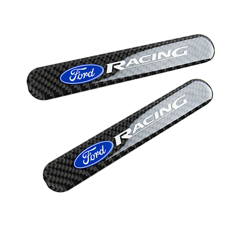 Ford Racing Carbon Fiber Car Door Rear Trunk Side Fenders Bumper Badge Scratch Guard Sticker New 2 pcs - Image 5