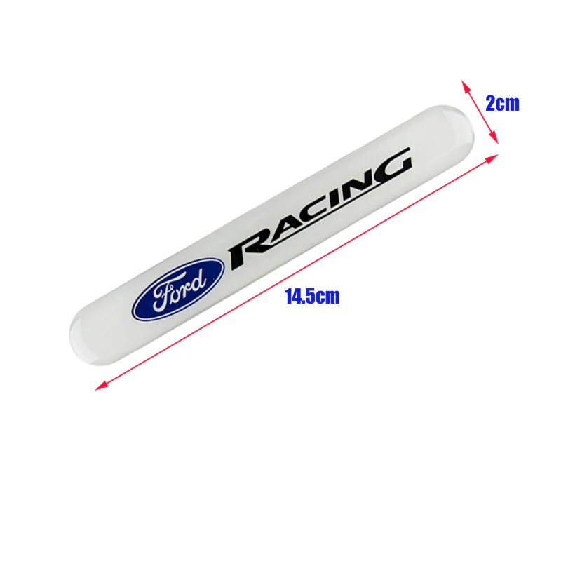 Ford Racing ST Set LOGO Emblems with Silver Keychain Wheel Tire Valves Air Caps - US SELLER - Image 5