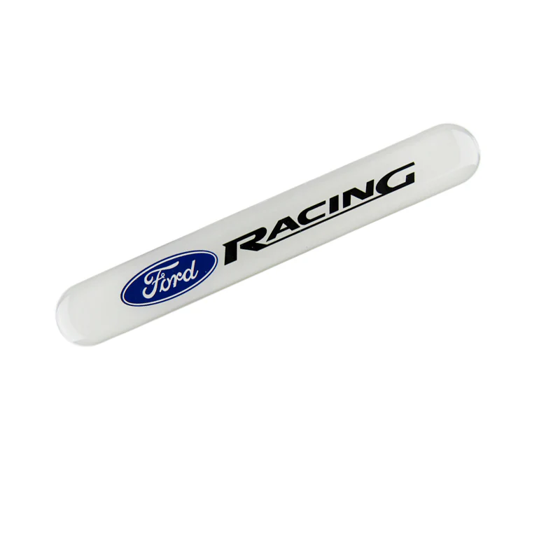 Ford Racing White Car Door Rear Trunk Side Fenders Bumper Badge Scratch Guard Sticker New 2 pcs - Image 13