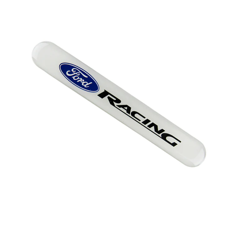 Ford Racing White Car Door Rear Trunk Side Fenders Bumper Badge Scratch Guard Sticker New 4 pcs - Image 6