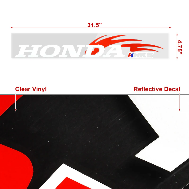 Front Window Windshield Non-Fading Vinyl Banner For HONDA HKS Racing Decal Sticker - Image 5