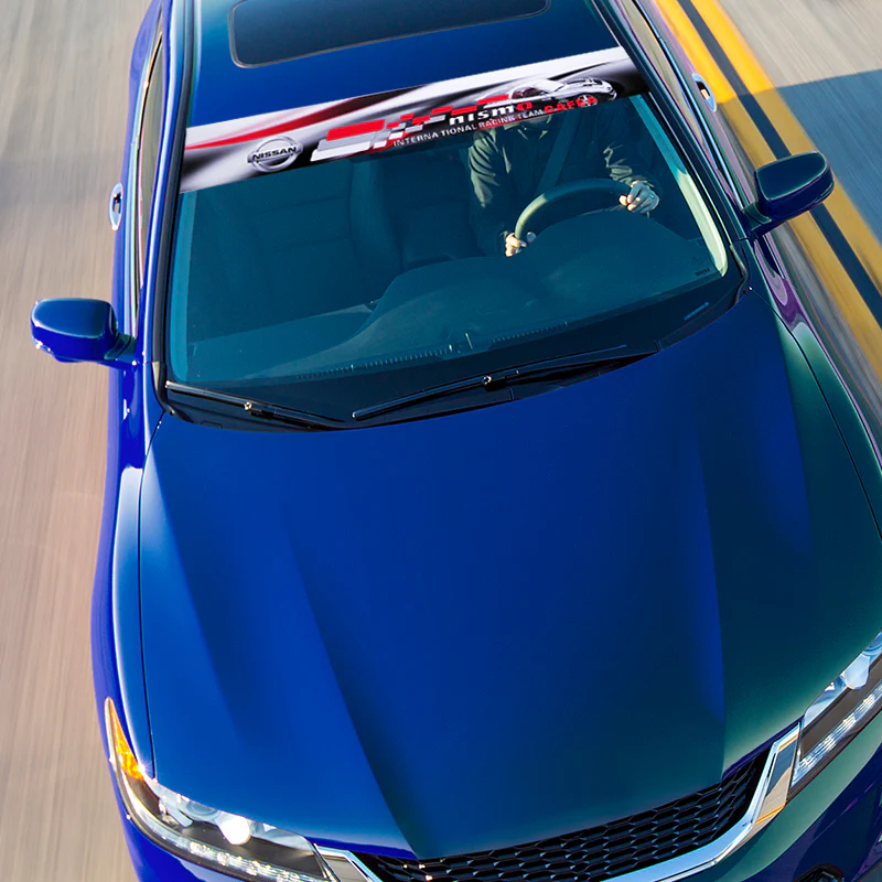 Front Window Windshield UV-Resistant Vinyl Banner Decal Sticker For NISMO NISSAN - Image 3
