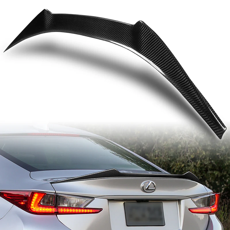 G-Style Rear Trunk Lip Duckbill Spoiler Wing For 2015-2023 Lexus RC200t RC300 RC350 F-Sport 2-DR / Coupe -Real Carbon Fiber - Image 6