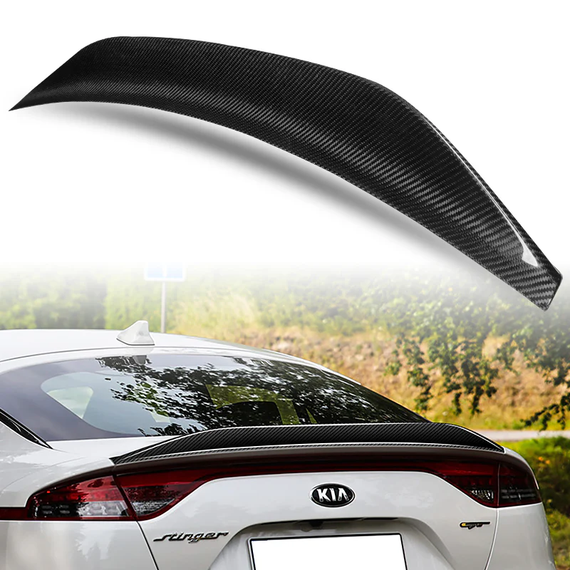 G-Style Rear Trunk Lip Duckbill Spoiler Wing For 2018-2023 KIA Stinger -Real Carbon Fiber - Image 5