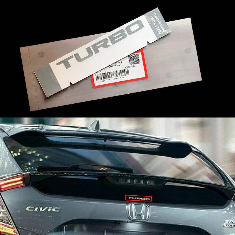 GENUINE HONDA CDM TURBO WINDOW DECAL STICKER CIVIC TYPE R FK8 2016-2019 OEM - Image 4