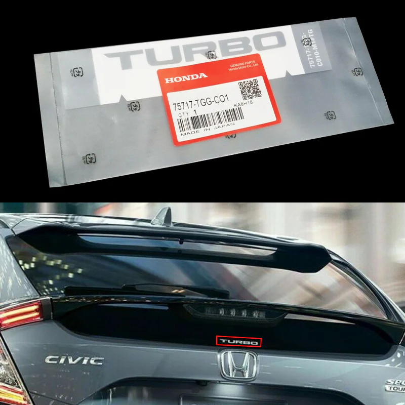 GENUINE HONDA CDM TURBO WINDOW DECAL STICKER CIVIC TYPE R FK8 2016-2019 OEM - Image 6