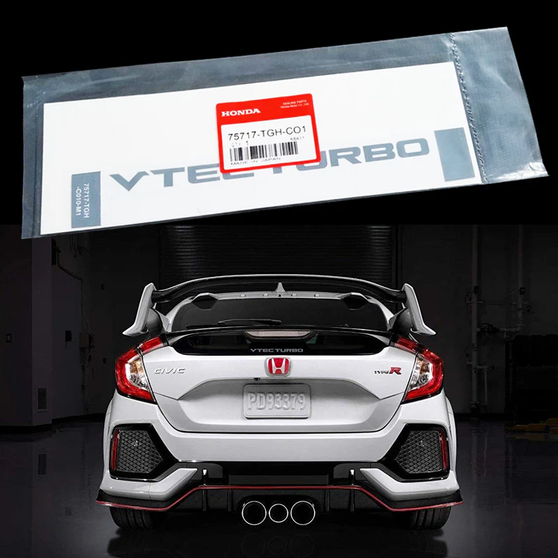 GENUINE HONDA CDM VTEC TURBO WINDOW DECAL STICKER CIVIC TYPE R CTR FK8 2016-2019 OEM - Image 3