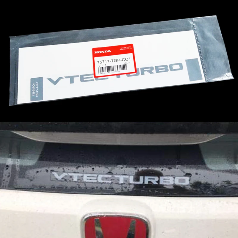 GENUINE HONDA CDM VTEC TURBO WINDOW DECAL STICKER CIVIC TYPE R CTR FK8 2016-2019 OEM - Image 5