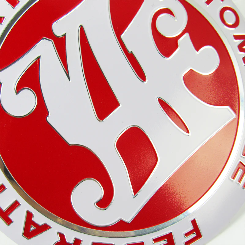 JAF Japan Automobile Federation 50th Anniversary JDM Logo Emblem Badge + 2 Alternative Decal Stickers For Toyota Front Grille - Image 2