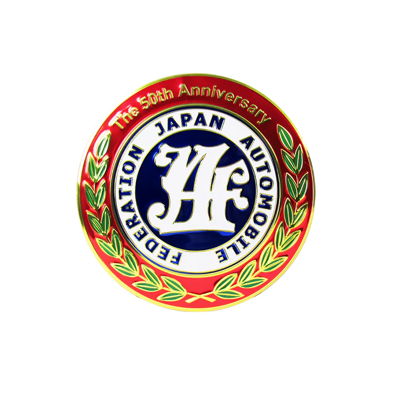 JAF Japan Automobile Federation 50th Anniversary JDM Logo Emblem Badge + 2 Alternative Decal Stickers For Toyota Front Grille - Image 6