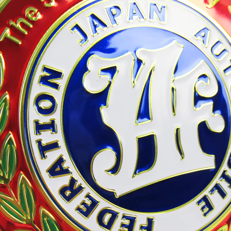 JAF Japan Automobile Federation 50th Anniversary JDM Logo Emblem Badge + 2 Alternative Decal Stickers For Toyota Front Grille - Image 9