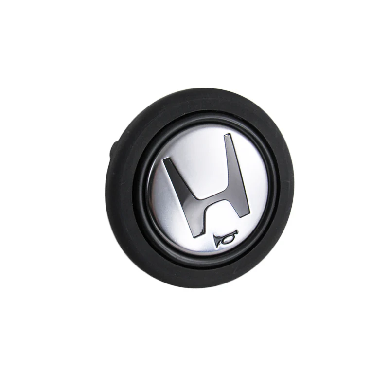 Black JDM Horn Button For Momo Steering Wheel For Honda Acura NSX EG6 EK9 DC2 NEW - Image 3