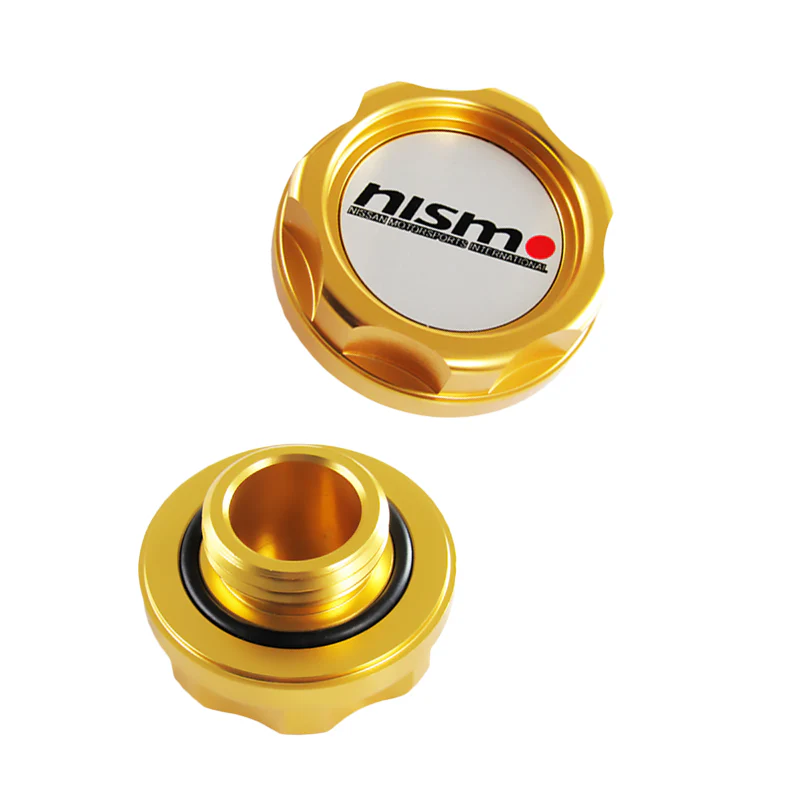 Gold NISMO Polished Billet Racing Oil Cap Fit Nissan GTR G37 G35 370z 350z NEW - Image 5