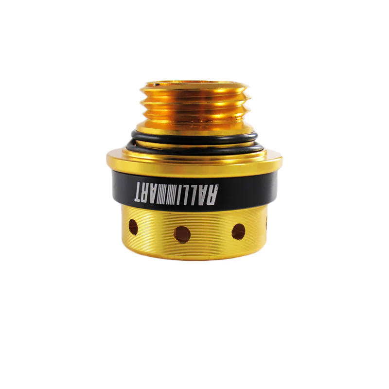 Gold Ralliart Racing Engine Oil Cap Oil Fuel Filler Cover Cap For Mitsubishi X1 - Image 2