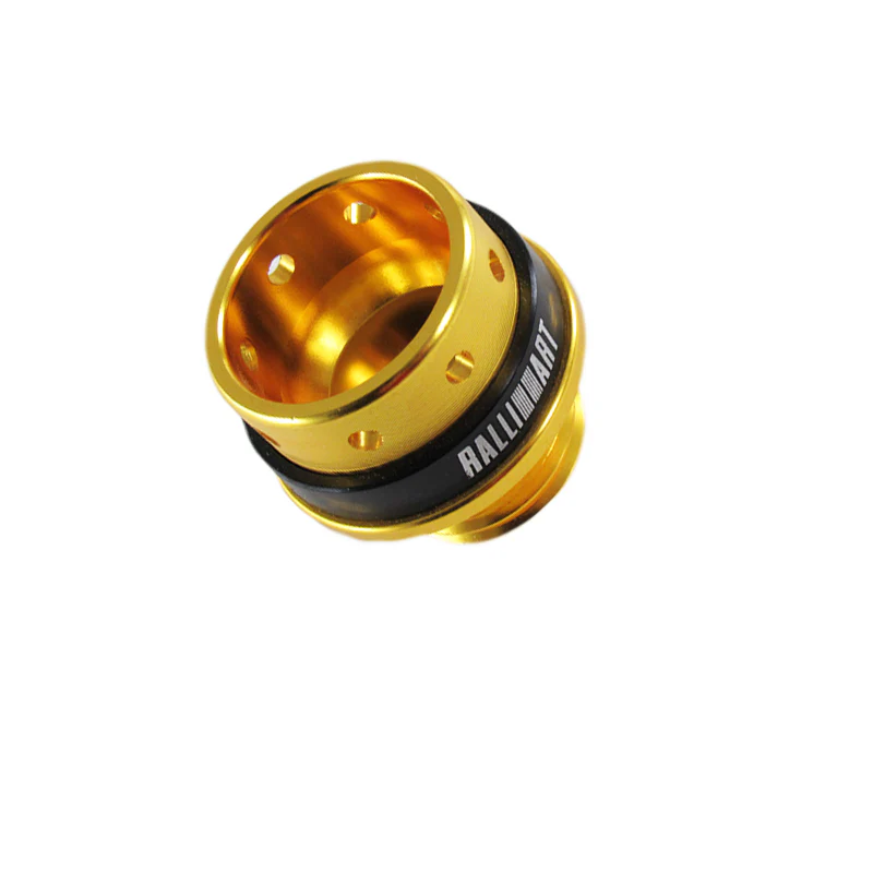 Gold Ralliart Racing Engine Oil Cap Oil Fuel Filler Cover Cap For Mitsubishi X1 - Image 3