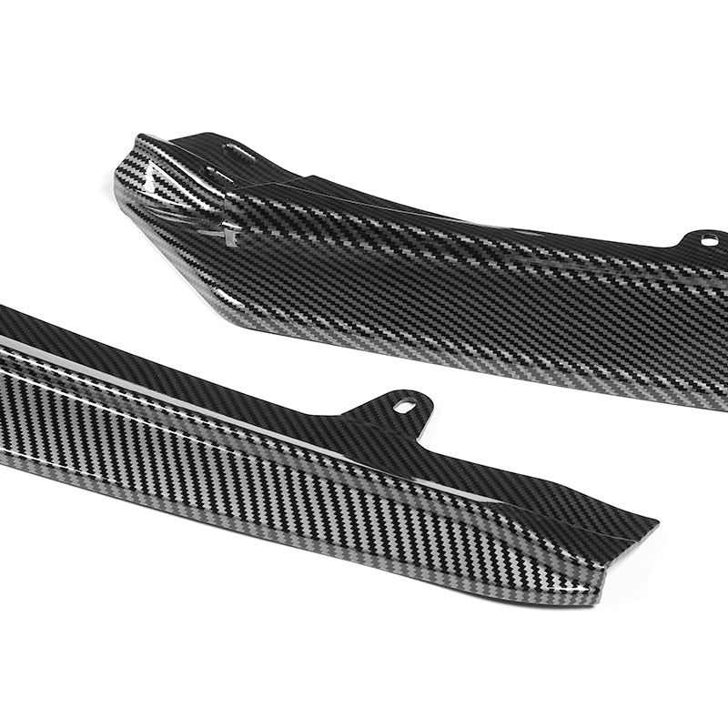 GT-Style For 2025-2026 Toyota Camry LE XLE Front Bumper Splitter Spoiler Lip 3PCS -Carbon Fiber Look - Image 2
