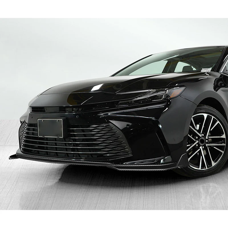 GT-Style For 2025-2026 Toyota Camry LE XLE Front Bumper Splitter Spoiler Lip 3PCS -Real Carbon Fiber - Image 7