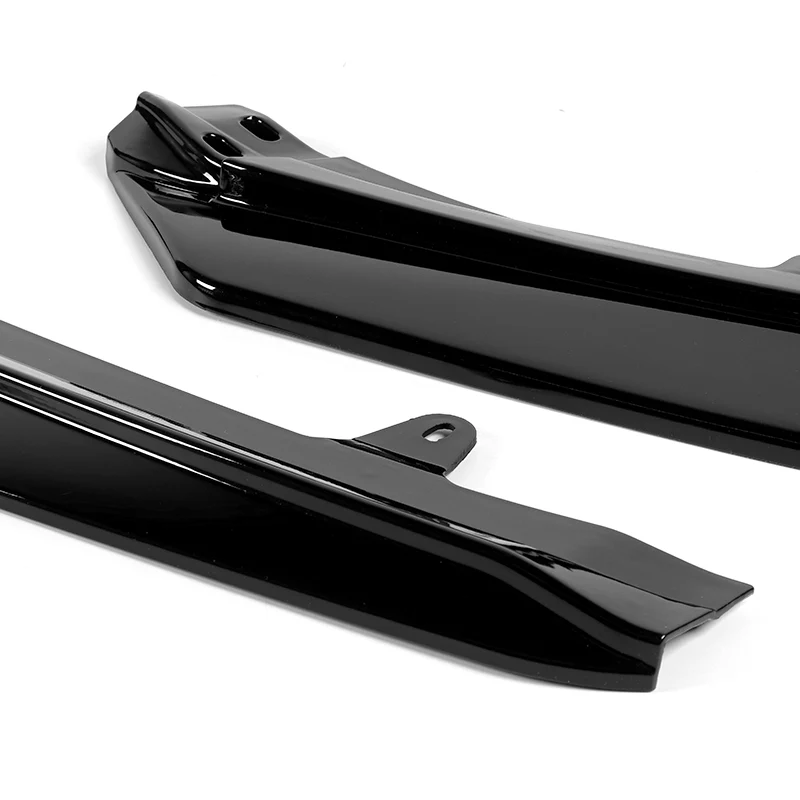 GT-Style For 2025-2027 Toyota Camry LE XLE Front Bumper Splitter Spoiler Lip 3PCS -Painted Black - Image 2