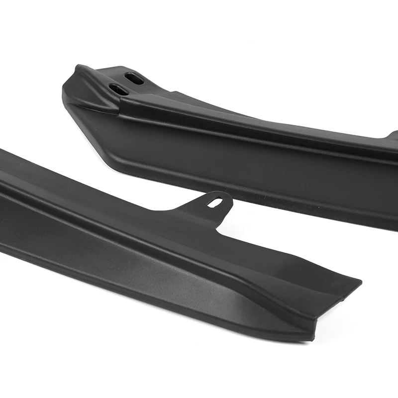 GT-Style For 2025-2027 Toyota Camry LE XLE Front Bumper Splitter Spoiler Lip 3PCS -Unpainted Matte Black - Image 2