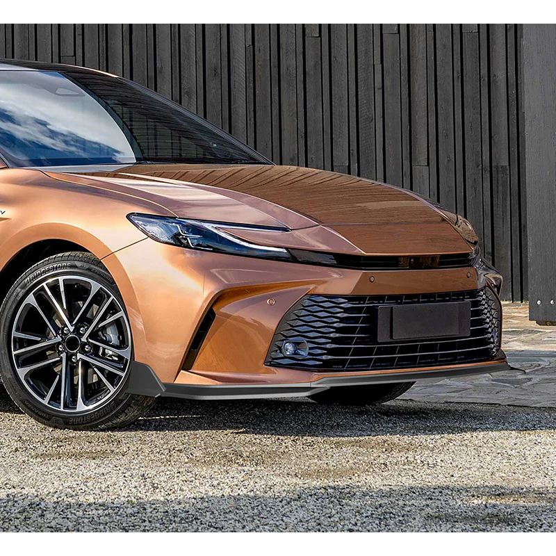 GT-Style For 2025-2027 Toyota Camry LE XLE Front Bumper Splitter Spoiler Lip 3PCS -Unpainted Matte Black - Image 7