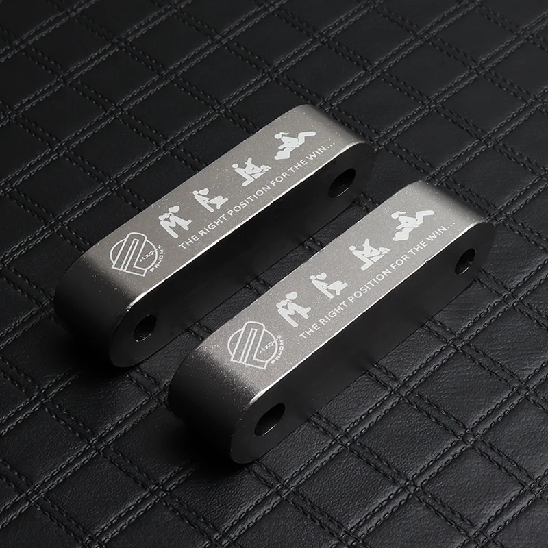 Gun Metal Combo Password JDM Hood Vent Spacer Risers with Keychain For 90-01 Integra 88-15 Civic - Image 3