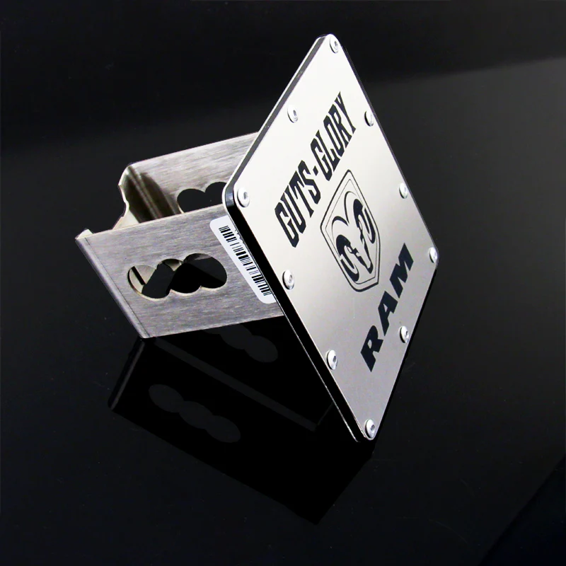 GUTS GLORY For DODGE RAM Chrome Stainless Hitch Cover 2" Trailer Tow Receiver - Image 3