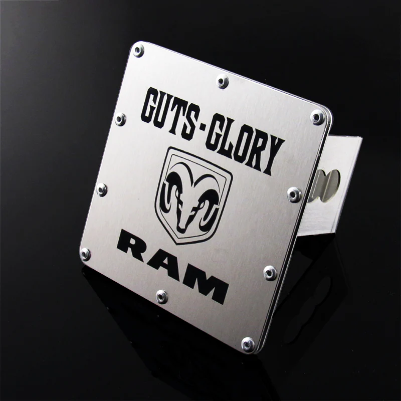 GUTS GLORY For DODGE RAM Chrome Stainless Hitch Cover 2" Trailer Tow Receiver - Image 5