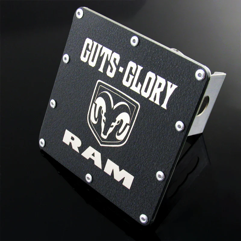 GUTS GLORY For DODGE RAM Rugged Stainless Hitch Cover 2" Trailer Tow Receiver - Image 5