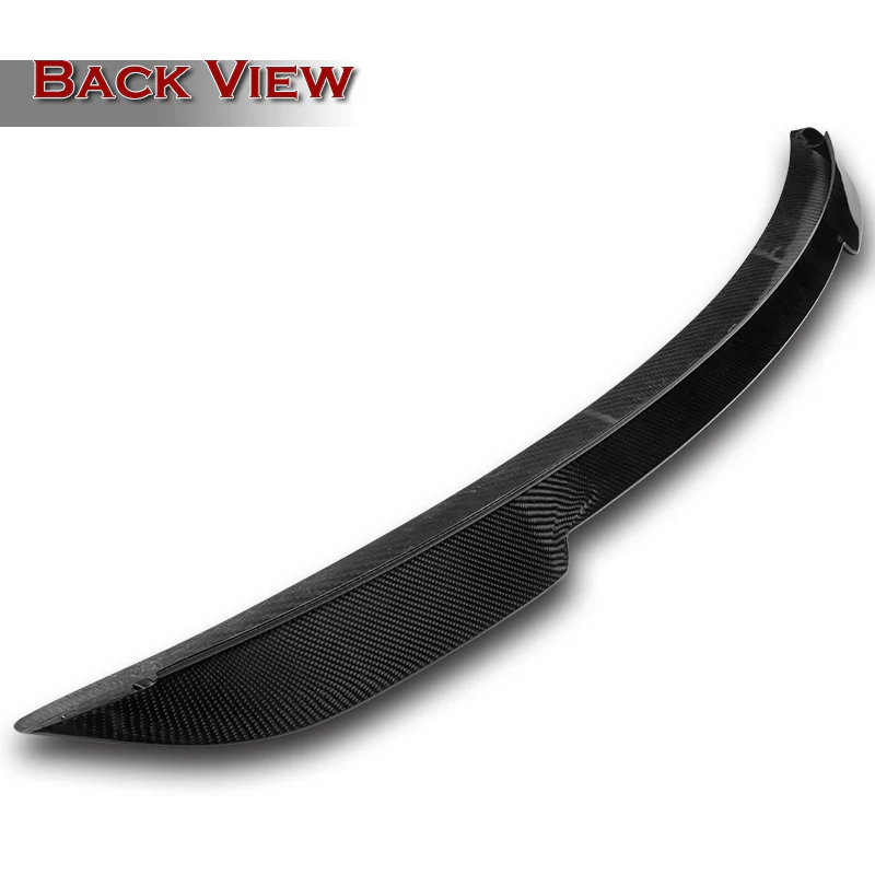 H-Style Rear Trunk Lip Spoiler Wing For 2015-2022 Ford Mustang Coupe 2-DR -Real Carbon Fiber - Image 4