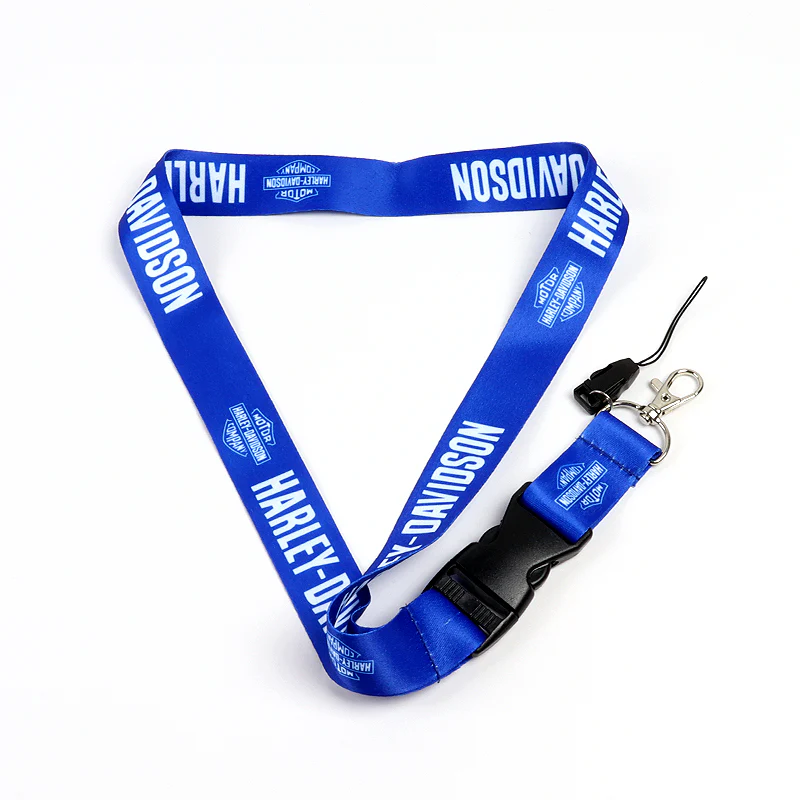 Harley Davidson Racing Biker Keychain Lanyard Motorcycle Strap Tag Key chain Blue - Image 2