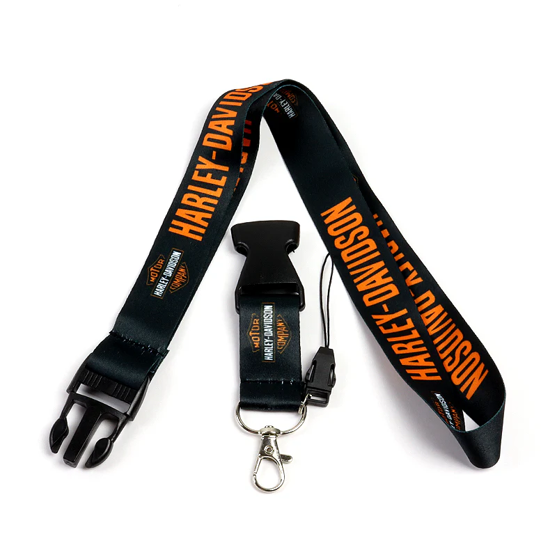 Harley Davidson Racing Biker Keychain LOGO Lanyard Motorcycle Strap Tag Key chain Black - Image 3