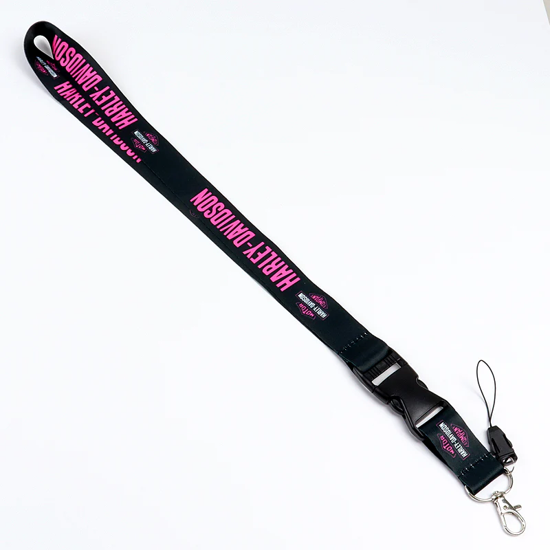 Harley Davidson Racing Biker Keychain LOGO Lanyard Motorcycle Strap Tag Key chain Black Pink - Image 3