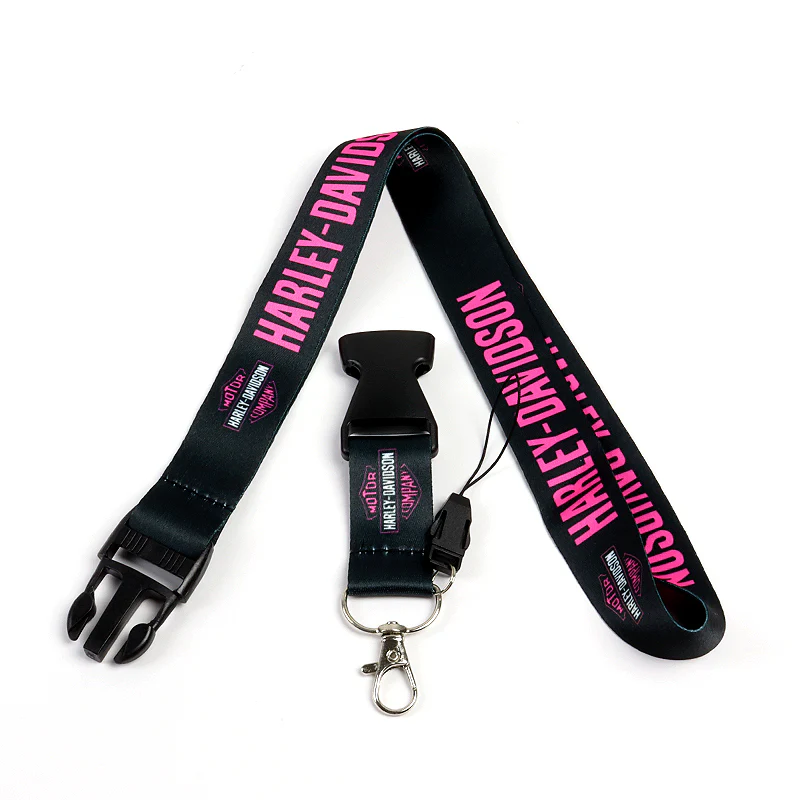 Harley Davidson Racing Biker Keychain LOGO Lanyard Motorcycle Strap Tag Key chain Black Pink - Image 4