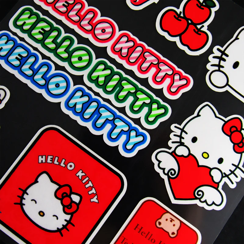 Hello Kitty Cute Reflective Car Truck Laptop Decal Sticker Window Vinyl 10pcs Set - Image 4