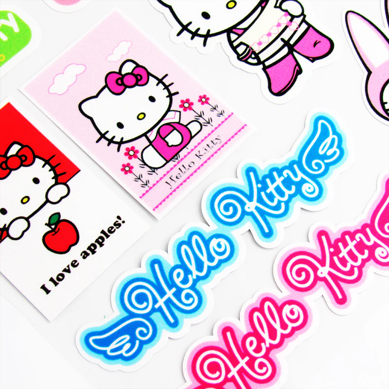 Hello Kitty Reflective Car Door Window Laptop Vinyl Decal Sticker - 11pcs (Set) - Image 4