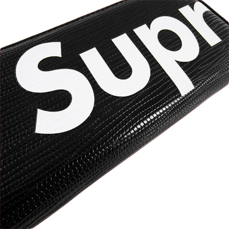 High Quality Leather Supreme3M Wallet - Black - Image 6